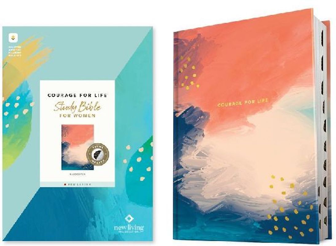 NLT Courage for Life Study Bible for Women, Filament Enabled (Hardcover, Indexed, Red Letter)
