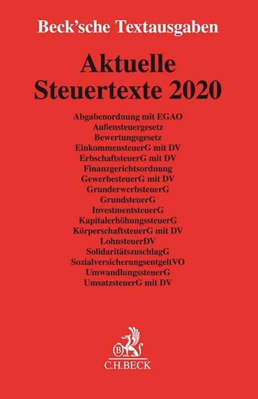 Aktuelle Steuertexte 2020