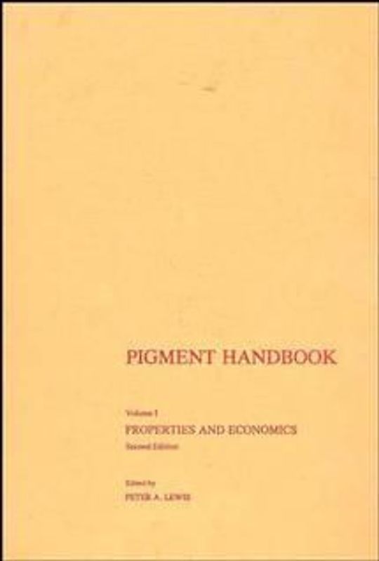Pigment Handbook, Volume 1