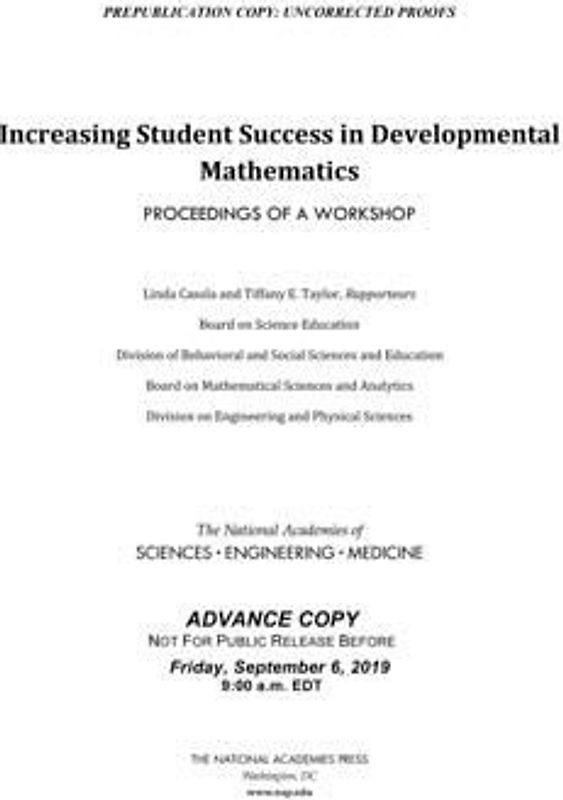 Increasing Student Success in Developmental Mathematics