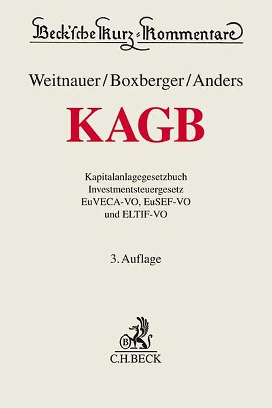 Kapitalanlagegesetzbuch. KAGB