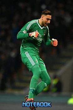 Notebook : Gianluigi Donnarumma Writing Notebook Gift For Men Women Teens 100 College Ruled Pages Thankgiving Notebook #514