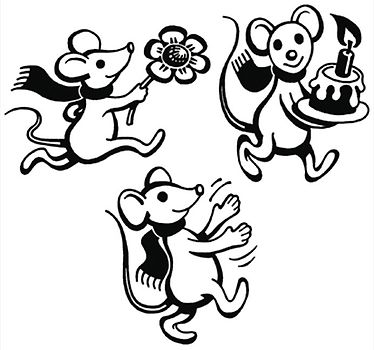 Mimi, die Lesemaus - Ausgabe E für alle Bundesländer - Ausgabe 2008 / Mimi-Stempel. 3 Stück im Beutel