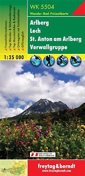 WK 5504 Arlberg - Lech - St. Anton am Arlberg - Verwallgruppe, Wanderkarte 1:35.000