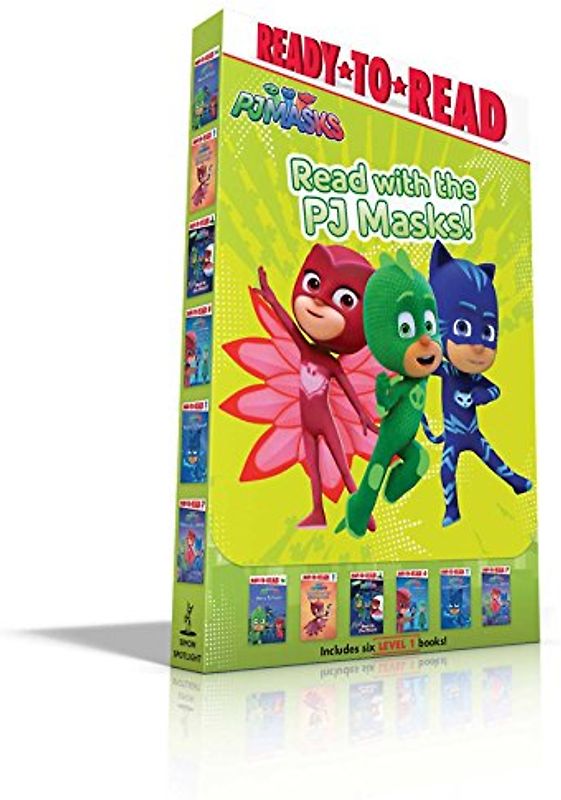 Read with the PJ Masks!: Hero School; Owlette and the Giving Owl; Race to the Moon!; PJ Masks Save the Library!; Super Cat Speed!; Time to Be a Hero