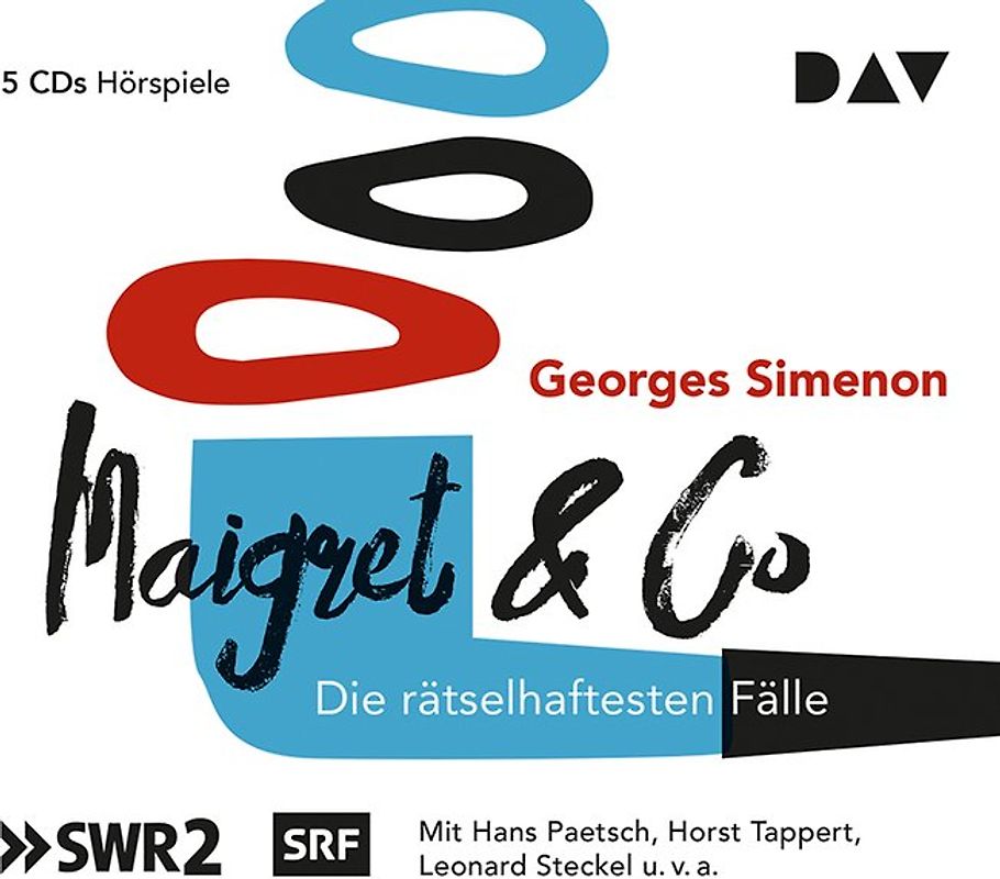 Maigret & Co - Die rätselhaftesten Fälle. Hörspiele mit Hans Paetsch, Horst Tappert u.v.a. (5 CDs)