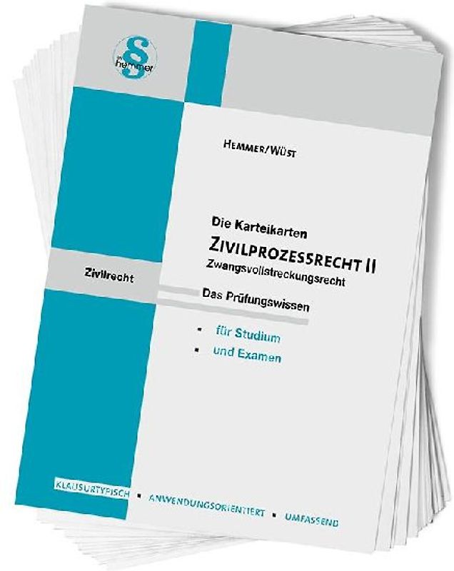 Zivilprozessrecht (ZPO) II. Karteikarten