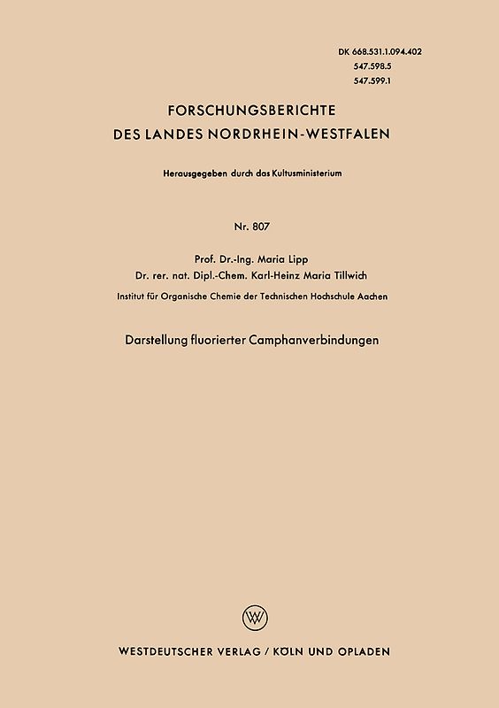 Darstellung fluorierter Camphanverbindungen