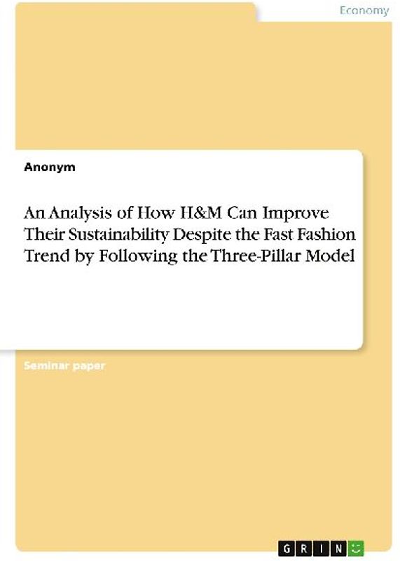 An Analysis of How H&M Can Improve Their Sustainability Despite the Fast Fashion Trend by Following the Three-Pillar Model