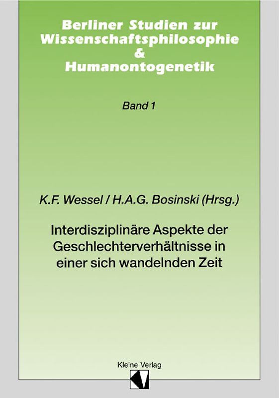 Interdisziplinäre Aspekte der Geschlechterverhältnisse in einer sich wandelnden Zeit