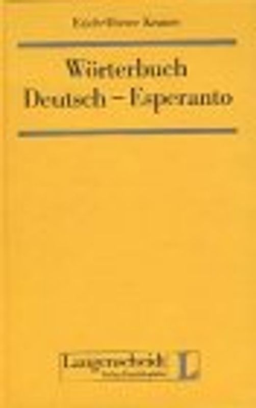 Wörterbuch Deutsch-Esperanto