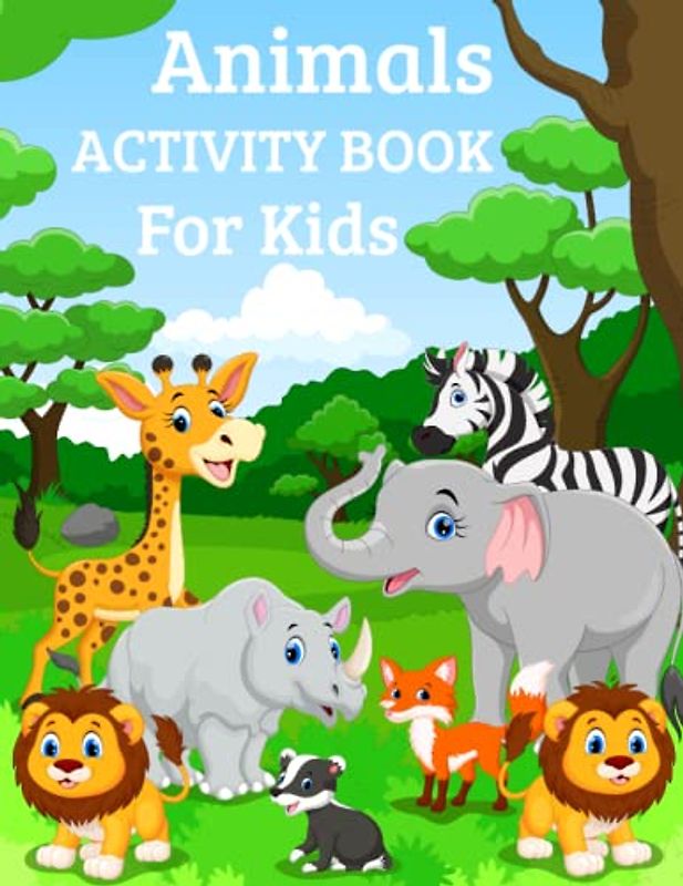 Animals Activity Book for Kids: Dot Marker, dot-to-dot, draw with me and MORE!!