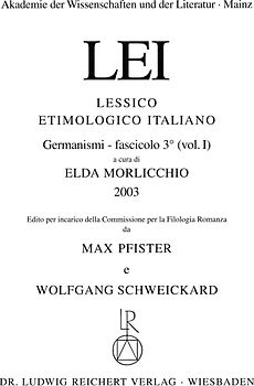 Lessico Etimologico Italiano