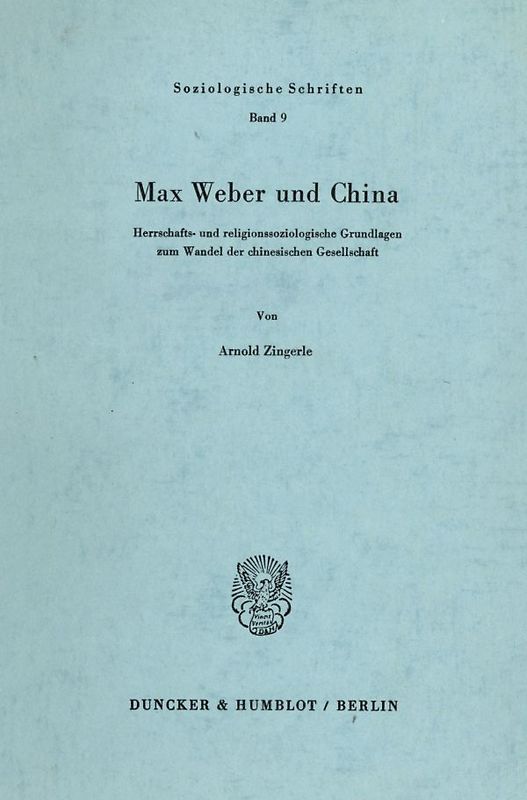 Max Weber und China.