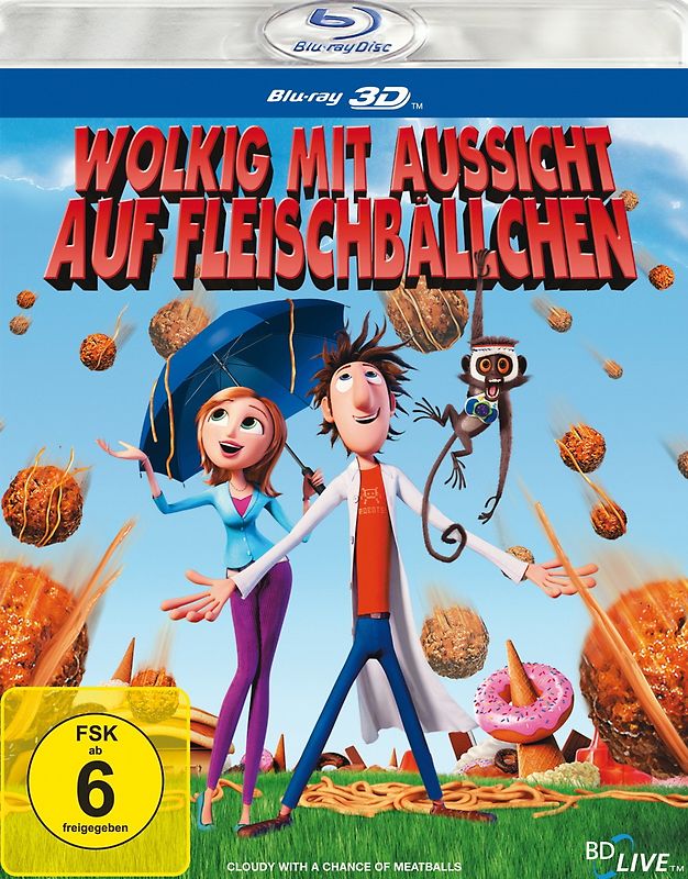 Wolkig mit Aussicht auf Fleischbällchen - [3D Version] 3D Blu-ray Disc