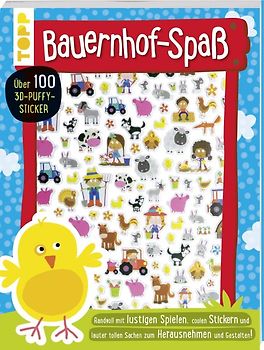 3D-Sticker- und Rätselbuch: Bauernhof-Spaß