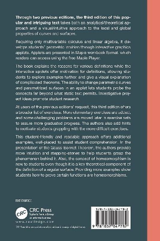 Differential Geometry of Curves and Surfaces