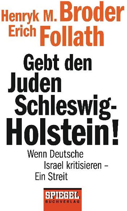 Gebt den Juden Schleswig-Holstein!