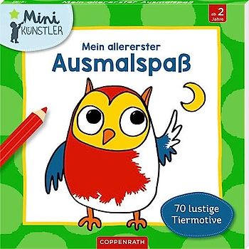 Mein allererster Ausmalspaß: 70 lustige Tiermotive (Mini-Künstler)