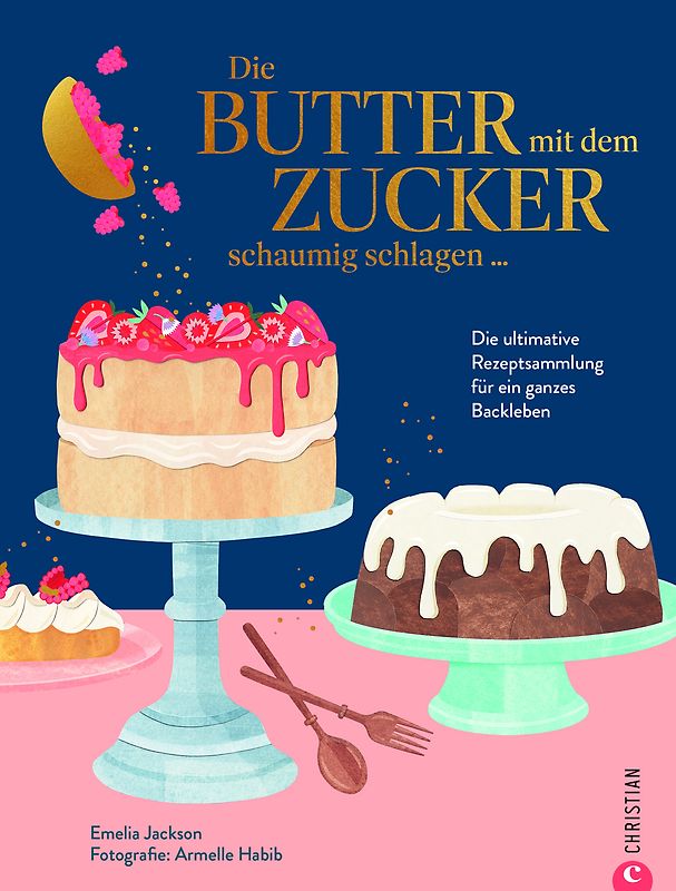 Die Butter mit dem Zucker schaumig schlagen ...