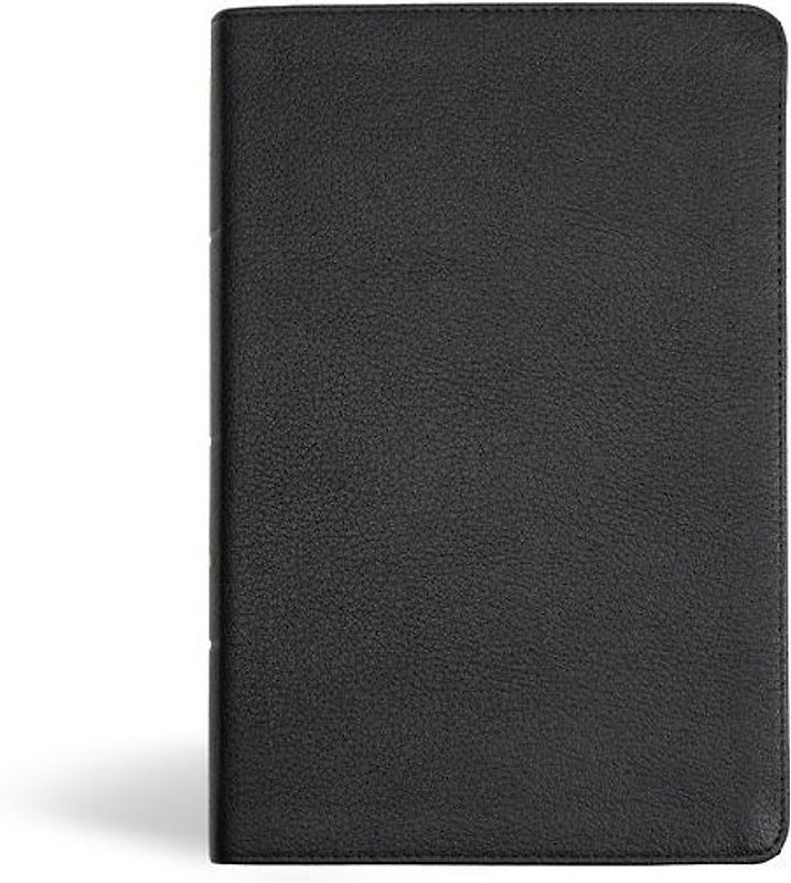 KJV Personal Size Giant Print Bible, Black Genuine Leather