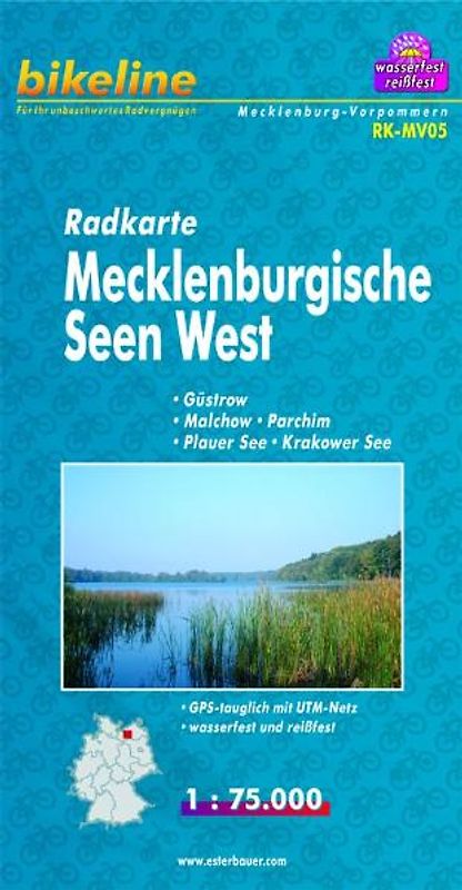 Radkarte Mecklenburgische Seen West (RK-MV05)