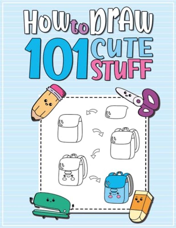 How To Draw 101 Cute Stuff For Kids: Learn To Draw fruit, food, animals ...