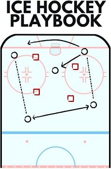 Ice Hockey Playbook: The Must-have Accessory For Ice Hockey Coaches - Blank Notebook With Ice Diagrams For Drawing Up Plays, Creating Drills, And Scouting