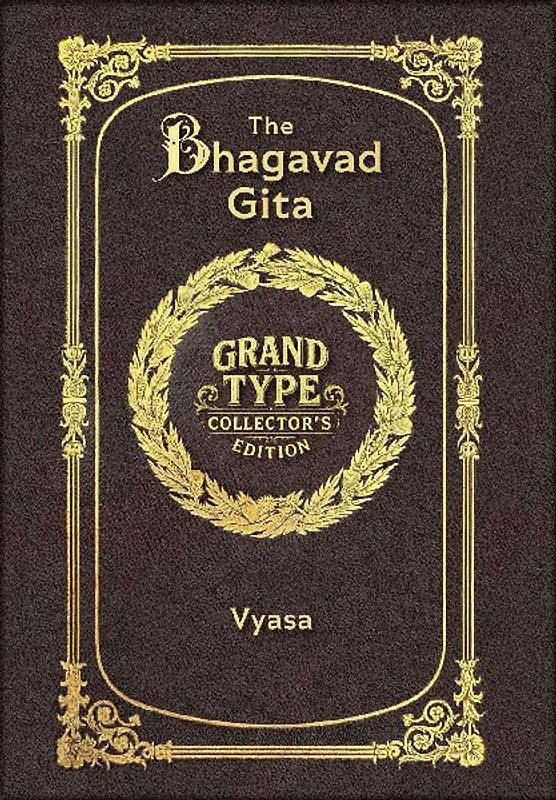 Large Print - The Bhagavad Gita - Grand Type Collector's Edition - Matte Hardcover with Dust Jacket