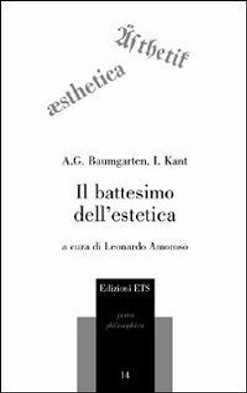 Il battesimo dell'estetica