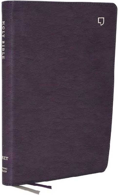 Net Bible, Large Print Thinline with Cross References, Purple Leathersoft, Comfort Print