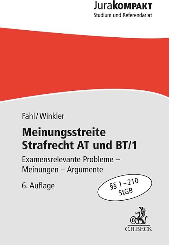 Meinungsstreite Strafrecht AT und BT/1