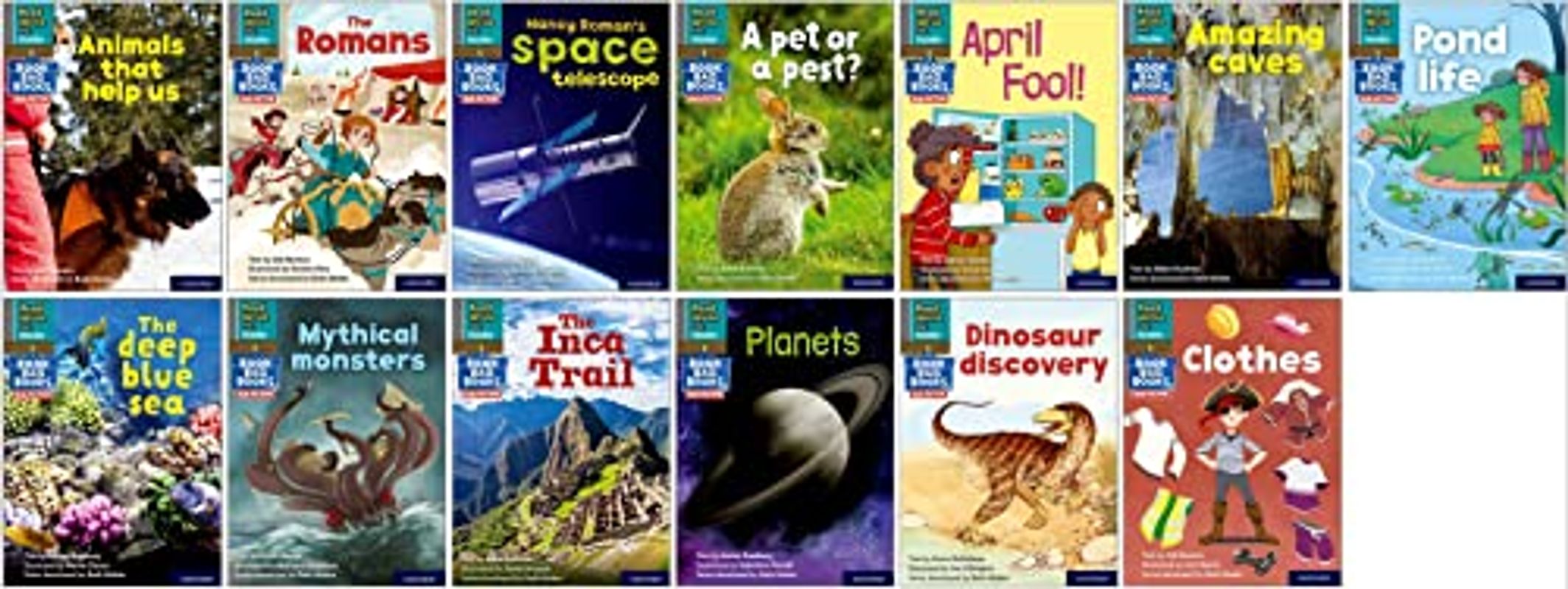 NEW Read Write Inc - Phonics Set 7 Grey Non-fiction Book Bag Books pack of 13 (1 of each title) (NC READ WRITE INC - PHONICS)