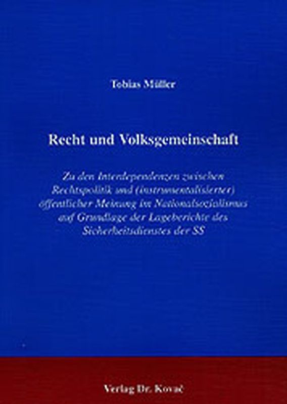 Recht und Volksgemeinschaft