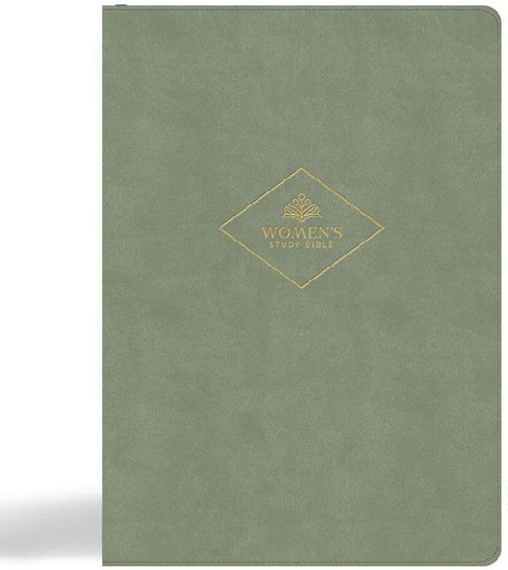 CSB Women's Study Bible, Sage Suedesoft Leathertouch