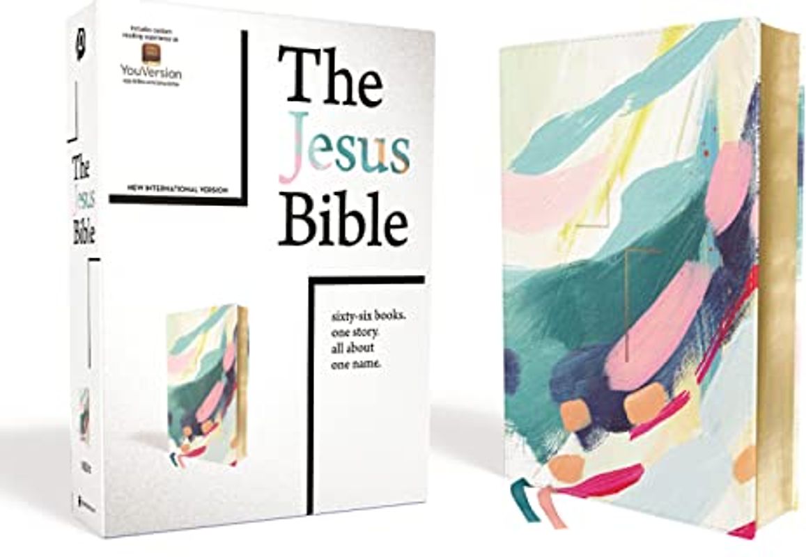 The Jesus Bible, NIV Edition, Leathersoft, Multi-Color/Teal, Comfort Print