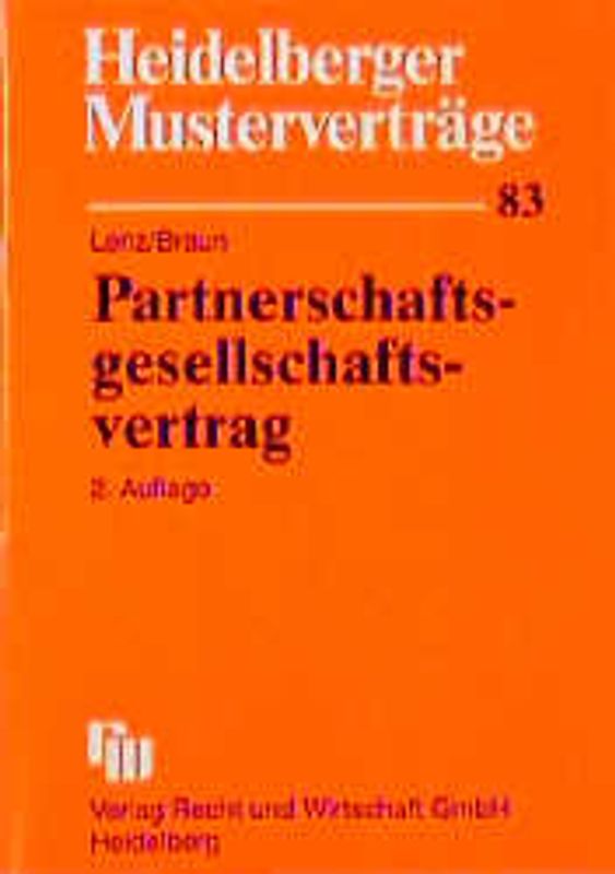 Partnerschaftsgesellschaftsvertrag