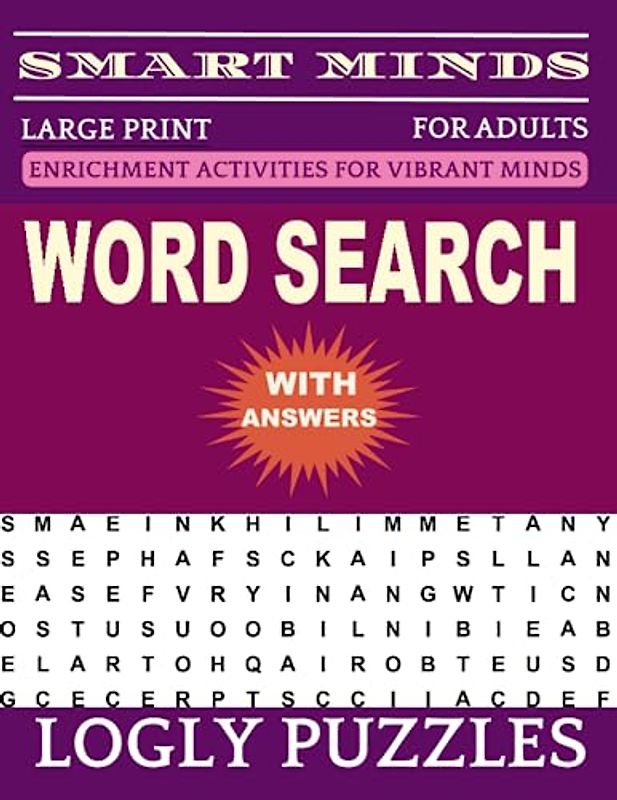 Word Search Book Large Print for Adults: 2400+ words New Fun and Relaxing Puzzles Book for Adults & Seniors with Answers Key