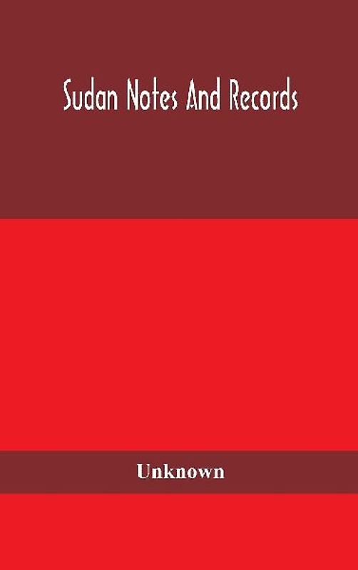 Sudan Notes And Records