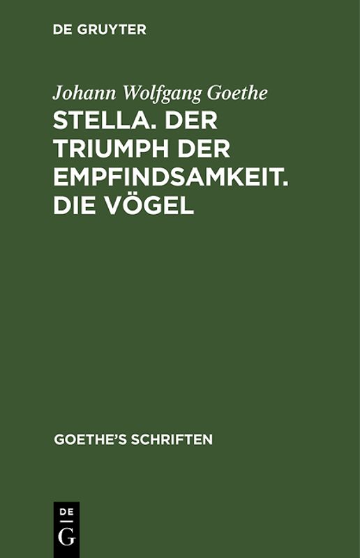 [Schriften ] Goethe's Schriften