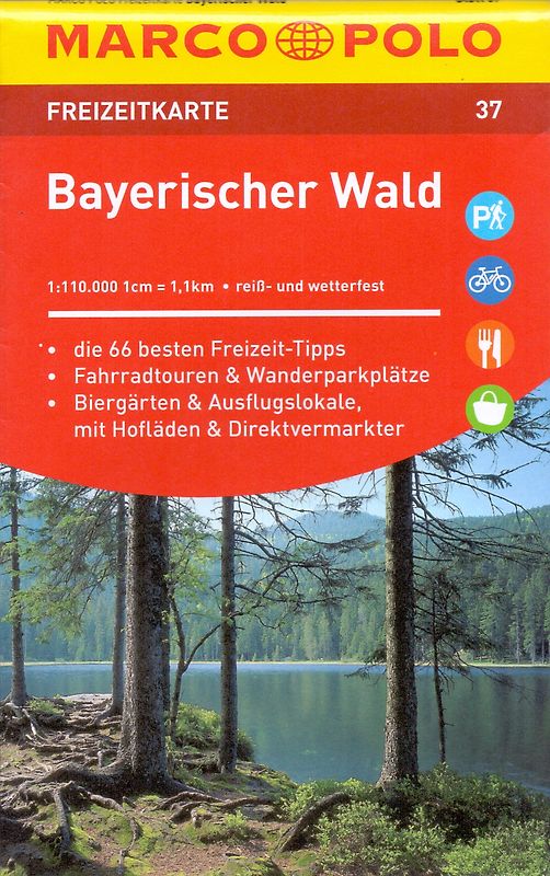 MARCO POLO Freizeitkarte 37 Bayerischer Wald 1:110.000