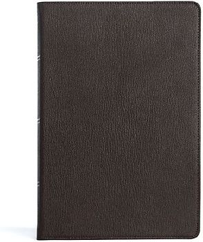 KJV Large Print Thinline Bible, Holman Handcrafted Collection, Brown Premium Goatskin