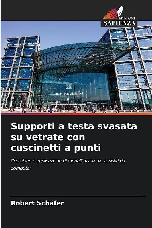 Supporti a testa svasata su vetrate con cuscinetti a punti