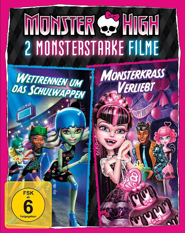 Monster High 2 - Monsterkrass verliebt/Wettrennen um das Schulwappen Blu-ray Disc