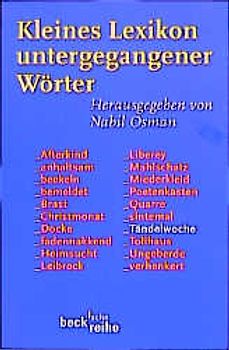 Kleines Lexikon untergegangener Wörter