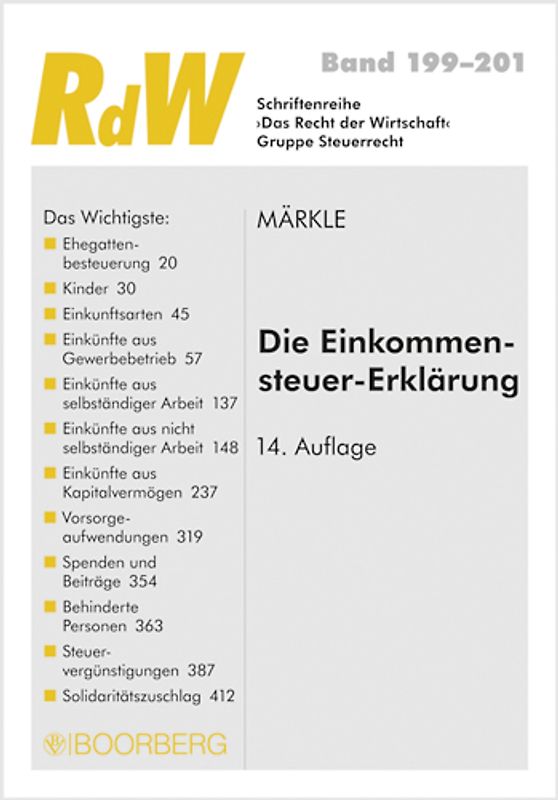 Die Einkommensteuer-Erklärung
