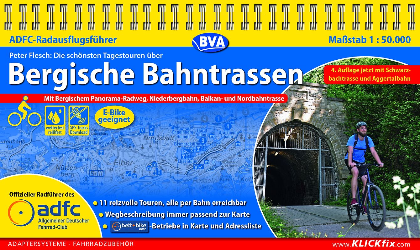 BVA ADFC Radausflugsführer Bergische Bahntrassen