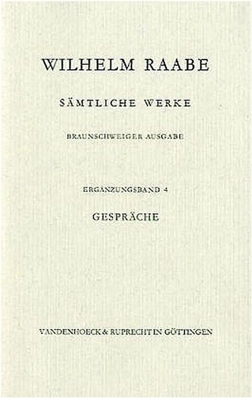 Sämtliche Werke. Bände 1-20 und Ergänzungs-Bände 1-5 / Gespräche