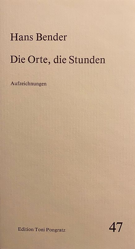 die Orte, die Stunden