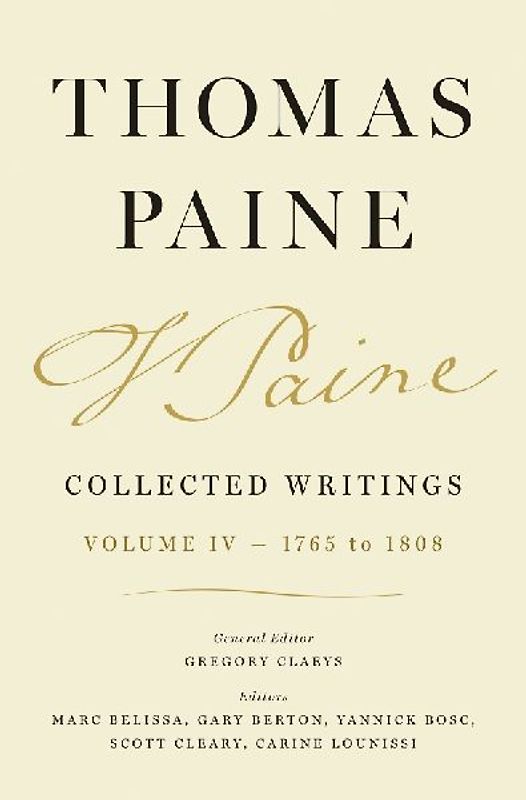 Thomas Paine Collected Writings, Volume 4